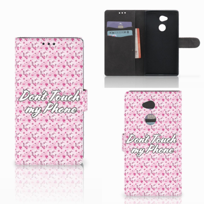 Sony Xperia XA2 Ultra Portemonnee Hoesje Flowers Pink DTMP