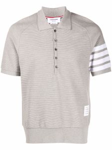 Thom Browne polo à détails rayés - Gris