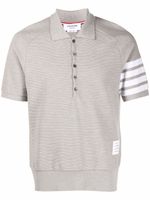 Thom Browne polo à détails rayés - Gris - thumbnail