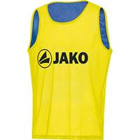 JAKO - Identificatie Shirt Achterkant, Uniseks-Volwassene, Neongeel/Koningsblauw, L-XL