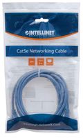 Intellinet 319775 RJ45 Netwerkkabel, patchkabel CAT 5e U/UTP 3.00 m Blauw 1 stuk(s) - thumbnail