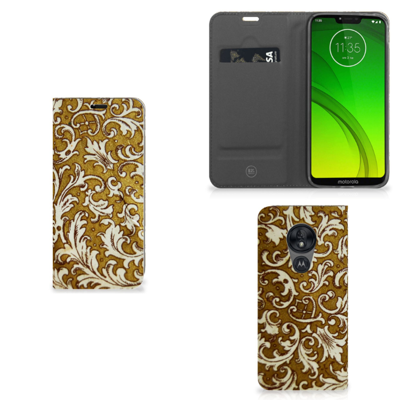 Telefoon Hoesje Motorola Moto G7 Power Barok Goud