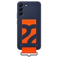 Samsung Galaxy S22+ 5G Siliconen Cover met Band EF-GS906TNEGWW - Navy - thumbnail