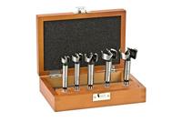 kwb Forstnerborenset incl. houten box, 5-delig, houtboor, Ø 15-35 mm, universeel, centreerpunt