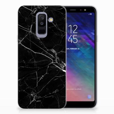 Samsung Galaxy A6 Plus (2018) TPU Siliconen Hoesje Marmer Zwart - Origineel Cadeau Vader Samsung Galaxy A6 Plus (2018) TPU Siliconen Hoesje Marmer Zwart - Origineel Cadeau Vader