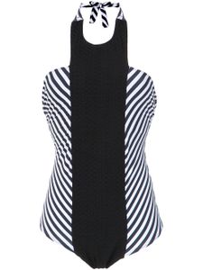 Amir Slama striped swimsuit - Noir