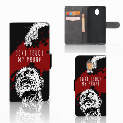 Nokia 3.1 (2018) Portemonnee Hoesje Zombie Blood Nokia 3.1 (2018) Portemonnee Hoesje Zombie Blood