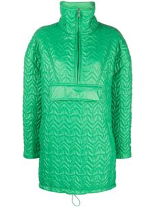 Patrizia Pepe veste à motif monogrammé en jacquard - Vert