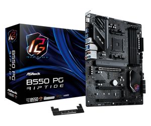 ASRock B550 PG Riptide Moederbord Socket AMD AM4 Vormfactor ATX Moederbord chipset AMD® B550