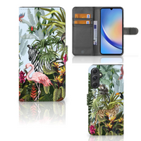 Telefoonhoesje met Pasjes voor Samsung Galaxy A24 4G Jungle - thumbnail