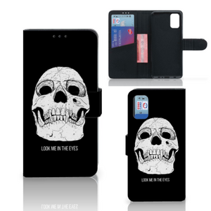 Telefoonhoesje met Naam Samsung Galaxy A41 Skull Eyes