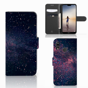 Huawei P20 Lite Book Case Stars