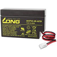 Long WP0.8-12S Loodaccu 12 V 0.8 Ah Loodvlies (AGM) (b x h x d) 96 x 62 x 25 mm JST connector Geringe zelfontlading, Onderhoudsvrij