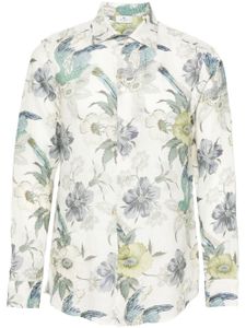 ETRO chemise en lin à fleurs - Tons neutres