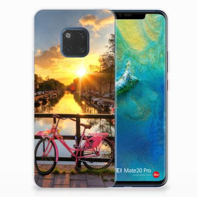 Huawei Mate 20 Pro Siliconen Back Cover Amsterdamse Grachten Huawei Mate 20 Pro Siliconen Back Cover Amsterdamse Grachten