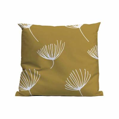 Kussen Winter Leaves Mustard 60x60cm. Outdoor Complete set