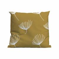 Kussen Winter Leaves Mustard 60x60cm. Outdoor Complete set