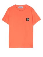 Stone Island Junior t-shirt à patch logo - Orange - thumbnail