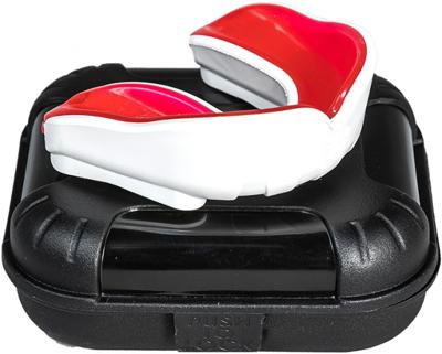 Makura gebitsbeschermer Ignis Pro junior siliconen wit/rood