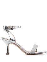 Michael Michael Kors Carrie 75mm rhinestone-embellished sandals - Argent