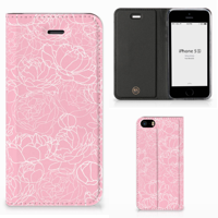 iPhone SE|5S|5 Smart Cover White Flowers