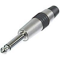 Rean AV NYS224C-4 Jackplug 6,35 mm Stekker, recht Aantal polen: 2 Mono Zilver, Geel 1 stuk(s)