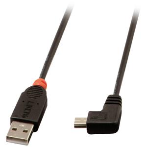 LINDY USB-kabel USB 2.0 USB-A stekker, USB-mini-B stekker 0.50 m Zwart 31970