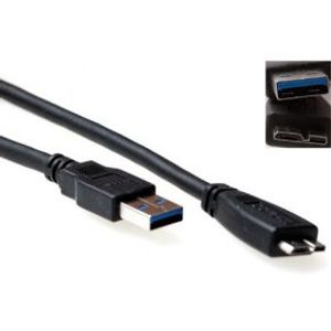 ACT SB3031 USB-kabel 2 m USB 3.2 Gen 1 (3.1 Gen 1) USB A Micro-USB B Zwart