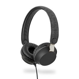 Nedis FSHP100AT hoofdtelefoon/headset Hoofdtelefoons Bedraad Hoofdband Muziek Antraciet, Zwart