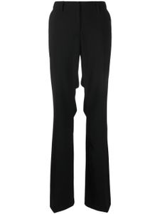 Off-White pantalon de tailleur à coupe évasée - Noir