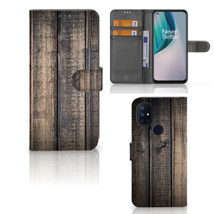 OnePlus Nord N10 Book Style Case Steigerhout