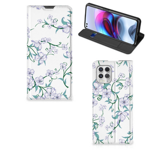 Motorola Moto G100 Uniek Smart Cover Blossom White