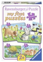 Ravensburger puzzel 6-9-12-116 stukjes 4in1 schattige huisdieren - thumbnail