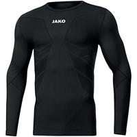 JAKO - Comfort Met Lange Mouwen Gerecycled, Uniseks-Kind, Zwart, XS