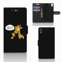 HTC Desire 628 Leuk Hoesje Giraffe
