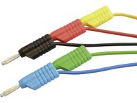 VOLTCRAFT MS 4250S Meetsnoerenset Banaanstekker 4 mm Banaanstekker 4 mm 1.00 m Rood, Zwart, Blauw, Groen, Geel 1 stuk(s)