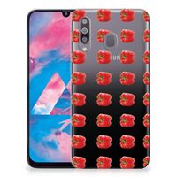 Samsung Galaxy M30 Siliconen Case Paprika Red