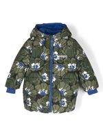 Kenzo Kids veste matelassée à design réversible - Vert