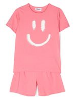 Molo pyjama Luvis à imprimé smiley - Rose