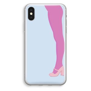 Pink panty: iPhone X Transparant Hoesje