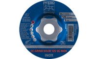 PFERD 64186125 Cc-Grind-Solid Sg Inox Afbraamschijf gebogen Diameter 125 mm Boordiameter 22.23 mm 10 stuk(s) - thumbnail