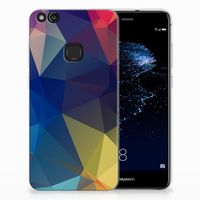 Huawei P10 Lite TPU Hoesje Polygon Dark - thumbnail