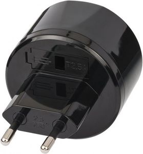 Brennenstuhl 1508500010 netstekker adapter Type A Type C (Europlug) Zwart