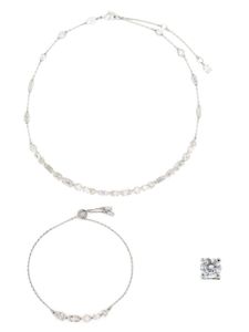 Swarovski Mesmera crystal-embellished three-piece set - Argent