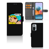 Xiaomi Redmi Note 10 Pro Wallet Case met Pasjes Popart Oh Yes - thumbnail