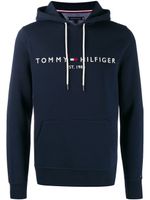 Tommy Hilfiger sweat à logo brodé et capuche - Bleu - thumbnail