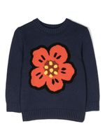 Kenzo Kids pull Boke Flower en maille intarsia - Bleu - thumbnail