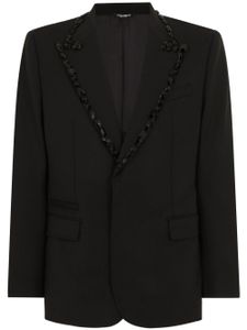 Dolce & Gabbana blazer à ornements - Noir