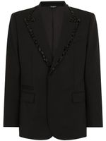 Dolce & Gabbana blazer à ornements - Noir - thumbnail