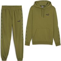 PUMA Essentials+ Tape Trainingspak Olijfgroen Zwart